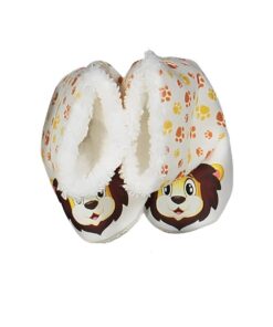 Παντοφλάκια - Μποτάκια Αγκαλιάς Fleece με Σχέδιο Λιονταράκι (95029)
