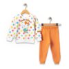 Βρεφικό Σετ Χοντρές Φόρμες Φούτερ, Μπλούζα και Παντελόνι με Ήρωες Κινουμένων Σχεδίων - Πορτοκαλί (ΚΙΤ-95970)