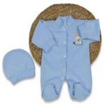 Φορμάκι Βελουτέ με Σχέδιο Αρκουδάκι - Γαλάζιο (97462)