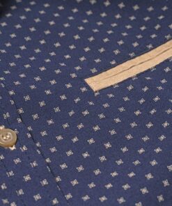 Παιδικό Σετ Πουκάμισο με Παντελόνι Καμπαρντινέ και Αποσπώμενο Παπιγιόν με Ζώνη – Σκούρο Μπλε (96555)