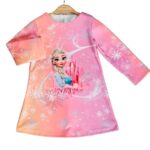 Βρεφικό Φόρεμα με Σχέδιο Πριγκίπισσα Κινουμένων Σχεδίων - Ροζ (97811)