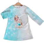 Βρεφικό Φόρεμα με Σχέδιο Πριγκίπισσα Κινουμένων Σχεδίων - Σιέλ (97823)