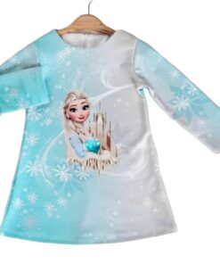 Βρεφικό Φόρεμα με Σχέδιο Πριγκίπισσα Κινουμένων Σχεδίων - Σιέλ (97823)