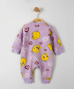 Βρεφικό Φορμάκι με Φερμουάρ και Ήρωα Κινουμένων Σχεδίων – Μοβ (ΤΟΥΙ-96758)