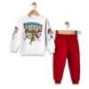 Βρεφικό Σετ Χοντρές Φόρμες Φούτερ, Μπλούζα και Παντελόνι με Ήρωες Κινουμένων Σχεδίων - Κόκκινο (ΠΑΤΡ-96158)