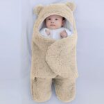 Βρεφικός Υπνόσακος - Ποδόσακος Fleece με Κουκούλα και Κλειστά Ποδαράκια, 0-6 Μηνών - Μπεζ (97405)