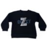 Παιδική Χοντρή Μπλουζίτσα Φούτερ με Σχέδιο Στάμπα "Dizzy" - Μαύρη (98063)