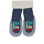 Καλτσοπάπουτσα με Σχέδιο Δεινοσαυράκι - Μπλε (99317)