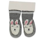 Καλτσοπάπουτσα με Σχέδιο Ζωάκι - Γκρι (99379)