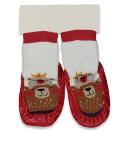 Καλτσοπάπουτσα με Σχέδιο Ζωάκι - Κόκκινο (99300)