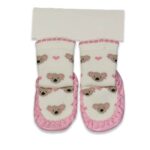 Καλτσοπάπουτσα με Σχέδιο Ζωάκι - Ροζ (99360)