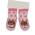Καλτσοπάπουτσα με Σχέδιο Ζωάκι - Ροζ (99365)