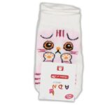 Καλτσούλες Παιδικές Σοσόνια με Σχέδιο Γατάκι - Άσπρες (100717)