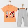 Παιδικό Σετ Μπλούζα και Παντελονάκι Κάπρι με Ήρωα Κινουμένων Σχεδίων - Πορτοκαλί (ΜΙΝ-99421)