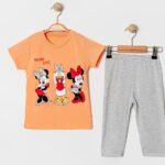 Παιδικό Σετ Μπλούζα και Παντελονάκι Κάπρι με Ήρωα Κινουμένων Σχεδίων - Πορτοκαλί (ΜΙΝ-99421)