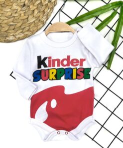 Βρεφικό Κορμάκι Μακρυμάνικο με Σχέδιο Γλυκό - Άσπρο (ΚΙΝ-100080)