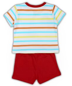 Disney Σετ Μπλουζίτσα και Παντελονάκι Σορτσάκι με Σχέδιο Μίκυ Μάους "Mickey" - Κόκκινο (101513)