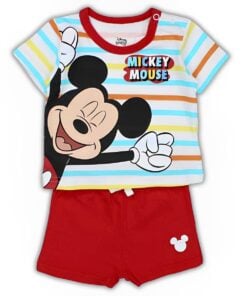 Disney Σετ Μπλουζίτσα και Παντελονάκι Σορτσάκι με Σχέδιο Μίκυ Μάους “Mickey” – Κόκκινο (101513)