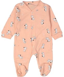 Φορμάκι Βρεφικό με Σχέδιο Κουταβάκια Δαλματίας και Κλειστά Ποδαράκια - Σομόν (81295)