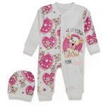 Φορμάκι Βρεφικό με Σχέδιο Τιγράκι, με Σκουφάκι και Ανοιχτά Ποδαράκια – Φουξ (102434)