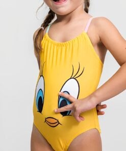Παιδικό Looney Tunes Μαγιό Ολόσωμο με Σχέδιο Τουίτι – Κίτρινο (102685)