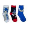 Τρία (3) Ζευγάρια Καλτσούλες Παιδικές με Σχέδιο Σόνικ - (102862)