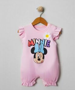 Βρεφικό Φορμάκι Κοντομάνικο με Ήρωα Κινουμένων Σχεδίων - Ροζ (ΜΙΝ-102108)