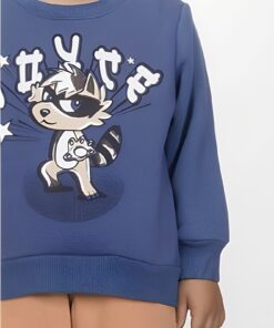 Joyce Παιδικό Σετ Χοντρές Φόρμες Φούτερ, Μπλούζα και Παντελόνι - Μπλε (104897)