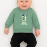 Βρεφικό Σετ Λεπτές Φόρμες, Μπλούζα και Παντελόνι με Αυτοκινητάκια - Βεραμάν (105255)