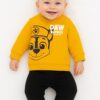 Βρεφικό Σετ Λεπτές Φόρμες, Μπλούζα και Παντελόνι με Ήρωα Κινουμένων Σχεδίων - Κιτρινο (ΠΑΤΡ-105239)