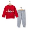 Βρεφικό Σετ Λεπτές Φόρμες, Μπλούζα και Παντελόνι με Ήρωα Κινουμένων Σχεδίων - Κόκκινο (ΜΠΑΞ-105215)