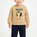 Βρεφικό Σετ Λεπτές Φόρμες, Μπλούζα και Παντελόνι με Ήρωα Κινουμένων Σχεδίων - Μπεζ (ΠΙΚΑ-105103)