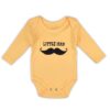 Κορμάκι με Σχέδιο Μουστάκι "Little Man" - Πορτοκαλί (106772)