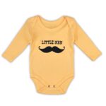 Κορμάκι με Σχέδιο Μουστάκι "Little Man" - Πορτοκαλί (106772)