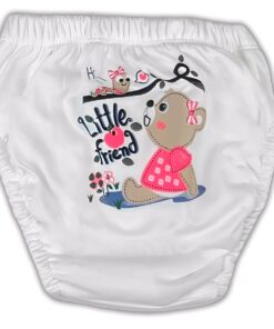 Παιδική Πάνα-Βρακάκι Εκμάθησης Τουαλέτας με Σχέδιο Αρκουδάκι - Άσπρη (106007)