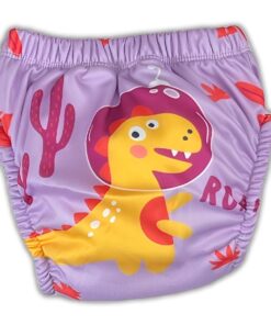 Παιδική Πάνα-Βρακάκι Εκμάθησης Τουαλέτας με Σχέδιο Δεινοσαυράκι - Λιλά (106092)