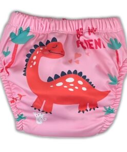 Παιδική Πάνα-Βρακάκι Εκμάθησης Τουαλέτας με Σχέδιο Δεινοσαυράκι - Ροζ (106098)