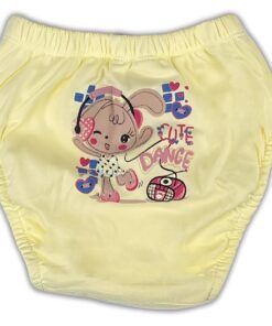 Παιδική Πάνα-Βρακάκι Εκμάθησης Τουαλέτας με Σχέδιο Λαγουδάκι - Κίτρινη (105978)