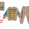 Παιδικό Σετ Λεπτές Φόρμες, Μπλούζα και Παντελόνι με Ήρωες Κινουμένων Σχεδίων - Μπεζ (ΠΙΚΑ-105375)