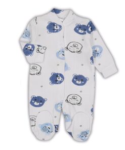 Βρεφικό Φορμάκι με Σχέδιο Αρκουδάκια - Μπλε (106386)