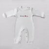 Βρεφικό Φορμάκι με Ανοιχτά Ποδαράκια "Mommy Loves Me" - Άσπρο (106416)