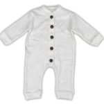 Βρεφικό Φορμάκι Μονόχρωμο με Ανοιχτά Ποδαράκια - Άσπρο (106719)