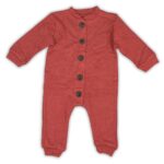 Βρεφικό Φορμάκι Μονόχρωμο με Ανοιχτά Ποδαράκια - Κεραμιδί (106704)