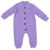 Βρεφικό Φορμάκι Μονόχρωμο με Ανοιχτά Ποδαράκια - Λιλά (106683)