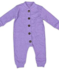 Βρεφικό Φορμάκι Μονόχρωμο με Ανοιχτά Ποδαράκια - Λιλά (106683)