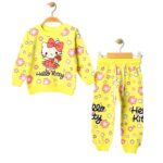 Βρεφικό Σετ Λεπτές Φόρμες, Μπλούζα και Παντελόνι με Ήρωα Κινουμένων Σχεδίων - Κίτρινο (ΚΙΤ-105707)
