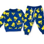 Βρεφικό Σετ Λεπτές Φόρμες, Μπλούζα και Παντελόνι με Ήρωα Κινουμένων Σχεδίων - Μπλε (ΠΟΚ-105912)