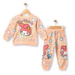 Βρεφικό Σετ Λεπτές Φόρμες, Μπλούζα και Παντελόνι με Ήρωα Κινουμένων Σχεδίων - Σομόν (ΚΙΤ-105687)