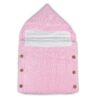 Βρεφικός Χειμερινός Πλεκτός Ποδόσακος Καροτσιού με Κουκούλα - Ροζ, 0-9 Μηνών (106477)