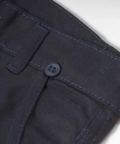 Παιδικό Σετ Μακρυμάνικο Πουκάμισο με Παντελόνι Καμπαρντινέ και Αποσπώμενο Παπιγιόν με Ζώνη – Σκούρο Μπλε (108598)